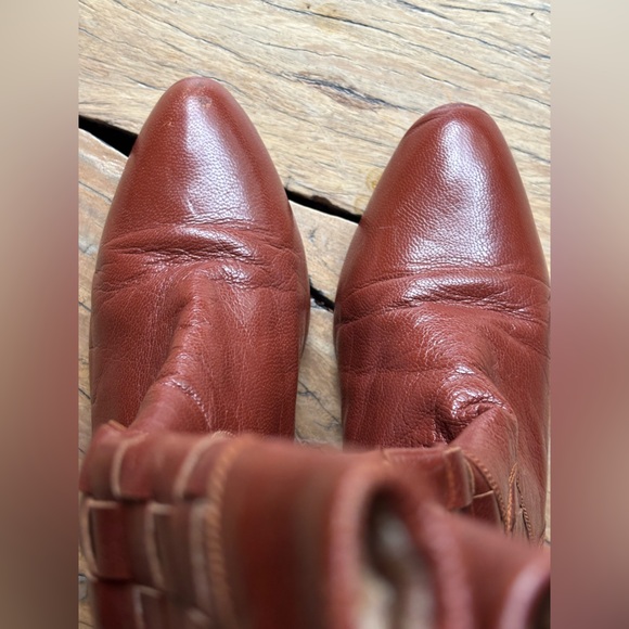 Vintage 80s 90s Frye Brown Leather Women's Boots - Picture 5 of 10